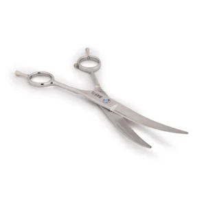BASIL Curved Grooming Scissors for Dogs & Cats – 7.5 Inch Stainless Steel Pet Scissors, Precision Curved Blade for Coat Shaping & Finishing - Image 4