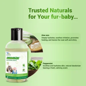 Auraglow Moisturizing Shampoo for Dogs & Cats with Aloe & Peppermint - Image 4
