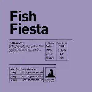 Homiee & Ginger Mini Meals Fish Fiesta Dog Food – Fresh Fish Meal 85g
