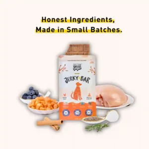 Homiee & Ginger Chicken Jerky Bar for Dogs – Air-Dried High Protein Treat 45g