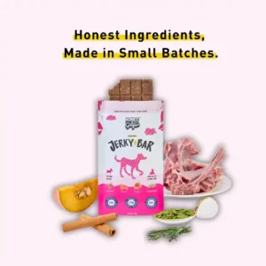 Homiee & Ginger Lamb Jerky Bar for Dogs – Air-Dried High Protein Treat 45g