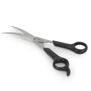 BASIL Curved Grooming Scissors for Dogs & Cats – Stainless Steel Curved Blade Shears for Shaping, Contouring & Precision Trimming - Image 5