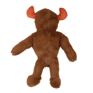 BASIL Big Bull Plush with Squeaky TPR – Adult Dog Chew & Tug Toy | Durable Plush + TPR Armour Design - Image 4