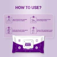 Fresh Me Up Biodegradable Pet Wipes with Aloe Vera – 80 Pulls - Image 5