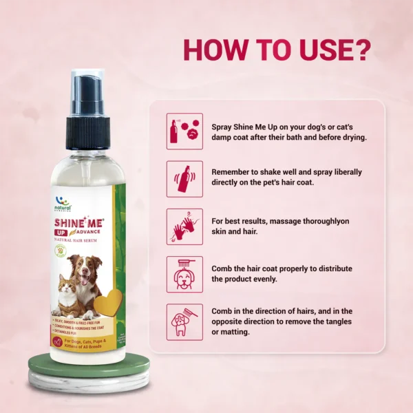 Shine Me Up Advanced Coat Serum for Dogs & Cats – 90ml