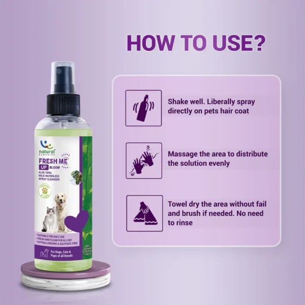 Fresh Me Up Bloom Waterless Shampoo for Dogs & Cats
