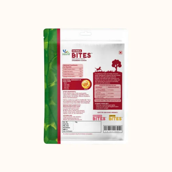 Natural Derma Bites for Dogs – Skin & Coat Support Soft Chews