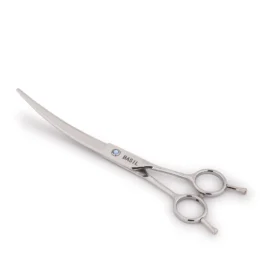 BASIL Curved Grooming Scissors for Dogs & Cats – 7.5 Inch Stainless Steel Pet Scissors, Precision Curved Blade for Coat Shaping & Finishing - Image 6