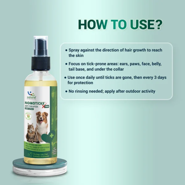 Nomoticks Xtra Tick & Flea Spray for Dogs & Cats