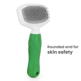 BASIL Slicker Brush for Dogs & Cats – Fine Bent Wire Bristles, De-Shedding & Detangling Brush for Coat Maintenance, Suitable for All Breeds - Image 6