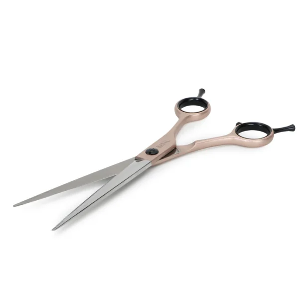 BASIL Professional Gold Straight Scissors for Dogs & Cats – Premium Stainless Steel Grooming Shears for Precise Trimming & Finishing