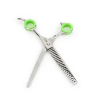 BASIL Thinner Grooming Scissors for Dogs & Cats – 7” Stainless Steel Thinning Shears for Blending, De-Bulking & Professional Coat Finishing