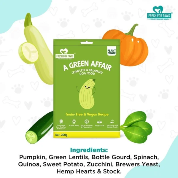 Fresh For Paws A Green Affair Dog Food – Fresh Veg Meal