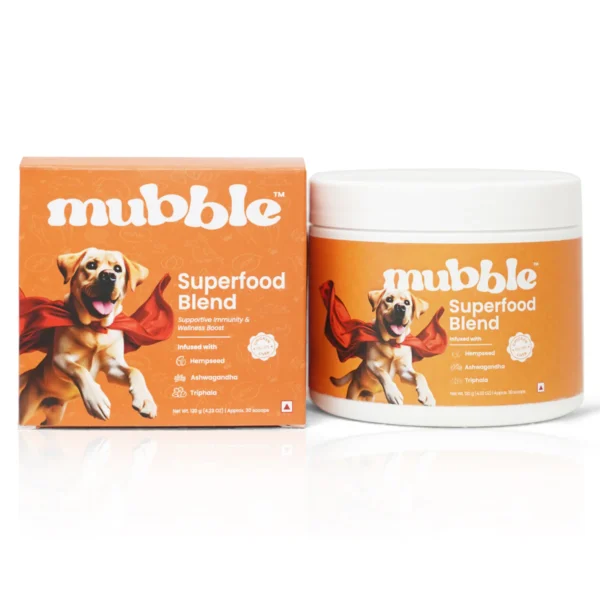 Mubble Superfood Blend for Dogs – Daily Nutrition Topper, Immunity Support & Gut Health Boost for All Breeds