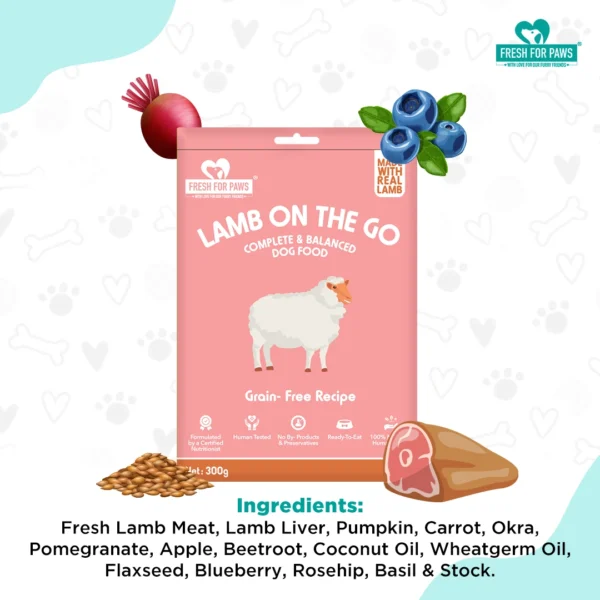 Fresh For Paws Lamb On The Go Dog Food – Fresh Lamb Meal