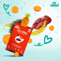 Fresh For Paws Liv-Love Carrot Dog Food – Chicken Liver & Carrot Meal 80g