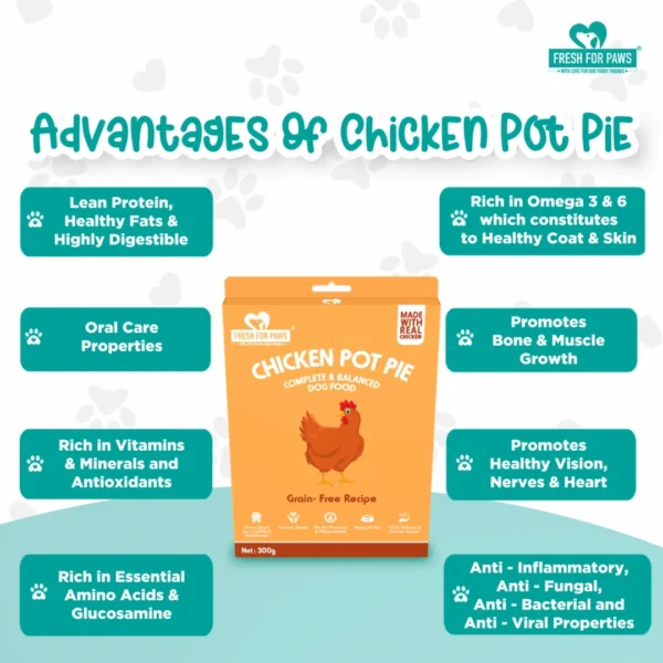 Fresh For Paws Chicken Pot Pie Dog Food – Fresh Chicken Meal