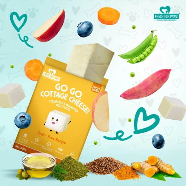 Fresh For Paws Go Go Cottage Cheese Dog Food – Fresh Paneer Meal