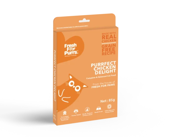 Fresh For Purrs Purrfect Chicken Delight Cat Wet Food – Fresh Chicken Meal 150g