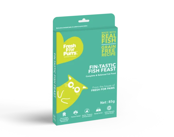 Fresh For Purrs Fin-tastic Fish Feast Cat Wet Food – Fresh Fish Meal 85g