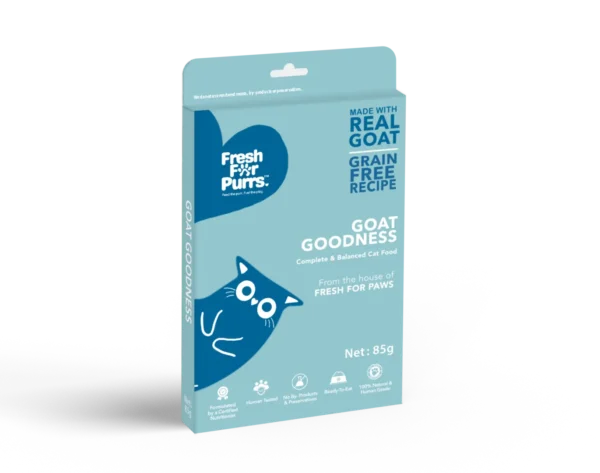 Fresh For Purrs Goat Goodness Cat Wet Food – Fresh Goat Meal 85g