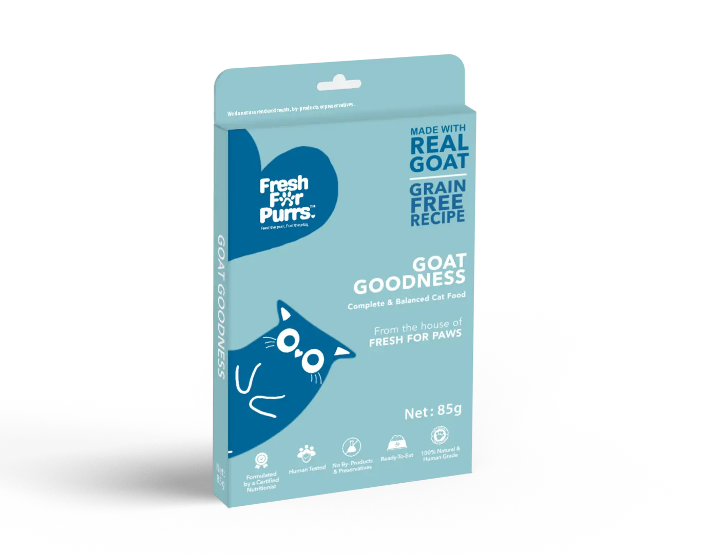 Fresh For Purrs Goat Goodness Cat Wet Food – Fresh Goat Meal 85g