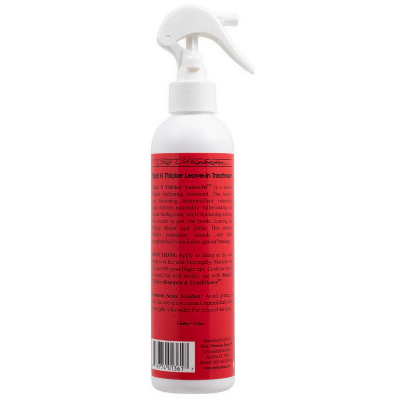 Chris Christensen Thick N Thicker Leave-In Dog Treatment – Coat Thickening, Volume Boost & Lightweight Conditioning for Fuller Coats