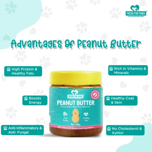 Fresh For Paws Peanut Butter for Dogs – Natural Spread & Treat