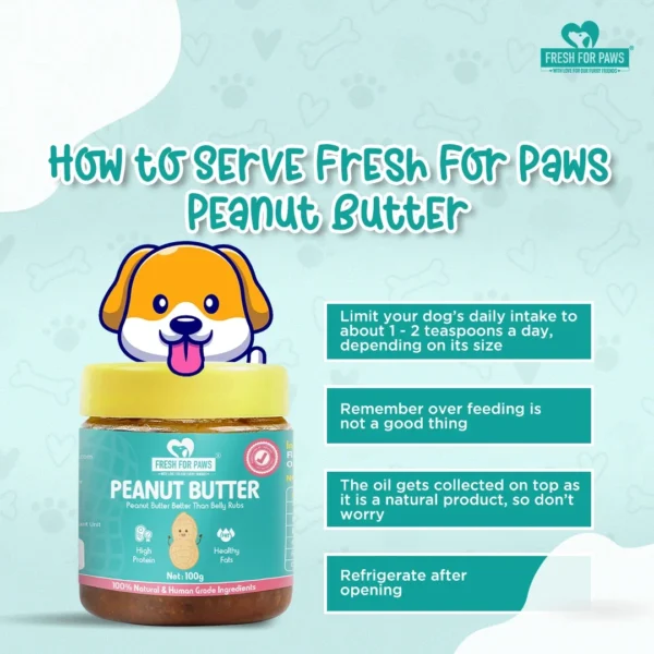 Fresh For Paws Peanut Butter for Dogs – Natural Spread & Treat