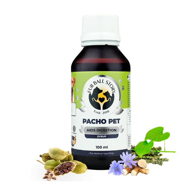 Pacho Pet Digestive Syrup for Dogs & Cats – Stomach Support 100ml