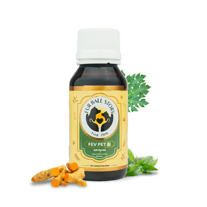 Fev Pet Syrup for Dogs & Cats – Fever & Cold Support 60ml
