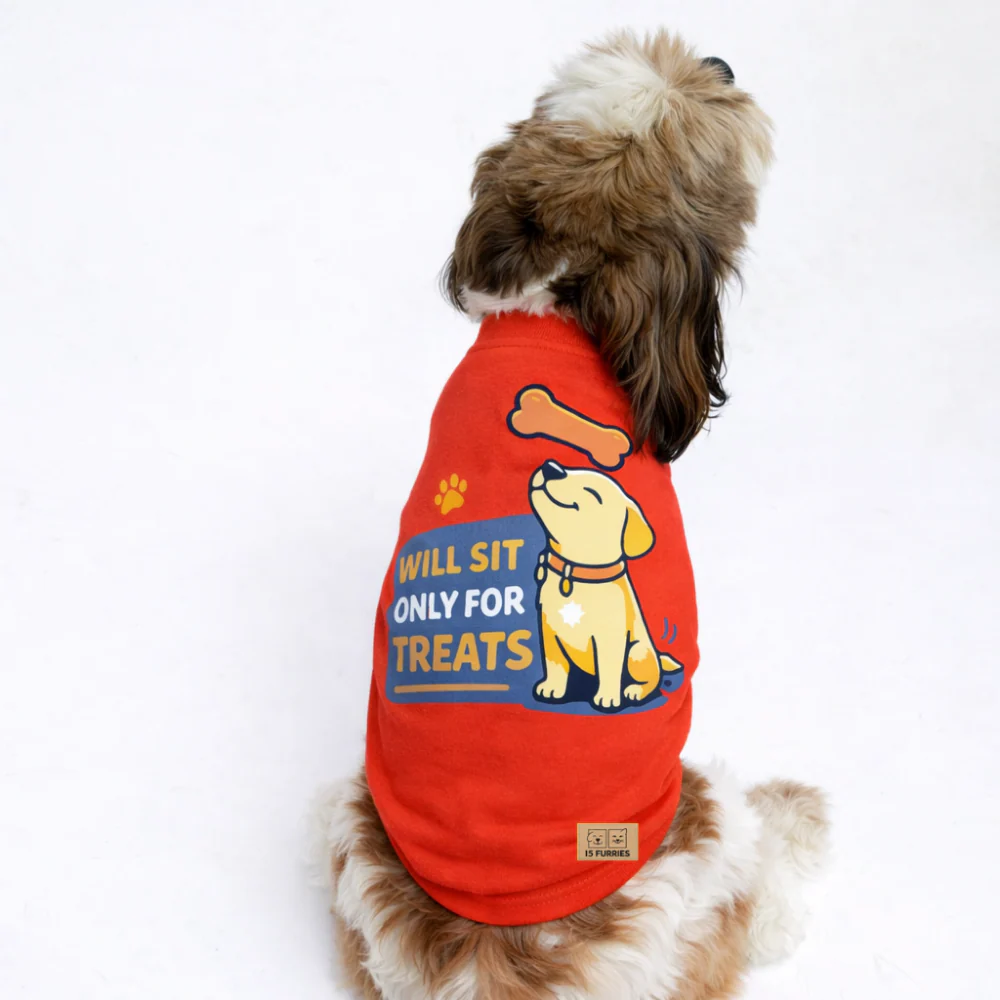 15 Furries Only Treats Tee for Dogs