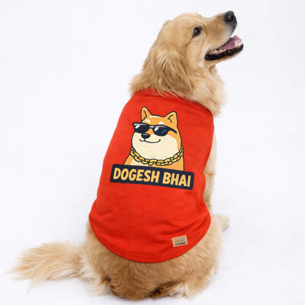 15 Furries Dogesh Bhai Tee for Dogs