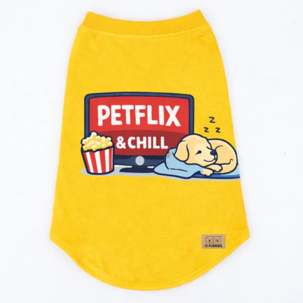 15 Furries Petflix and Chill Tee for Dogs