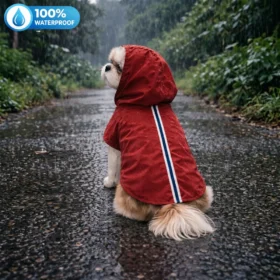 15 Furries Urban Red Dog Raincoat – 100% Waterproof