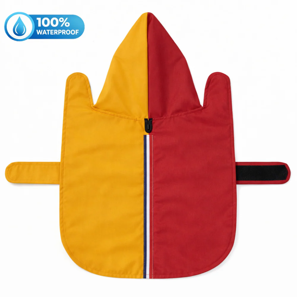 15 Furries Urban Colorblock Dog Raincoat – 100% Waterproof