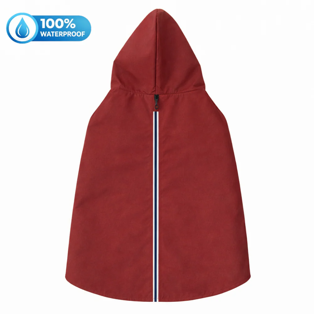 15 Furries Urban Red Dog Raincoat – 100% Waterproof