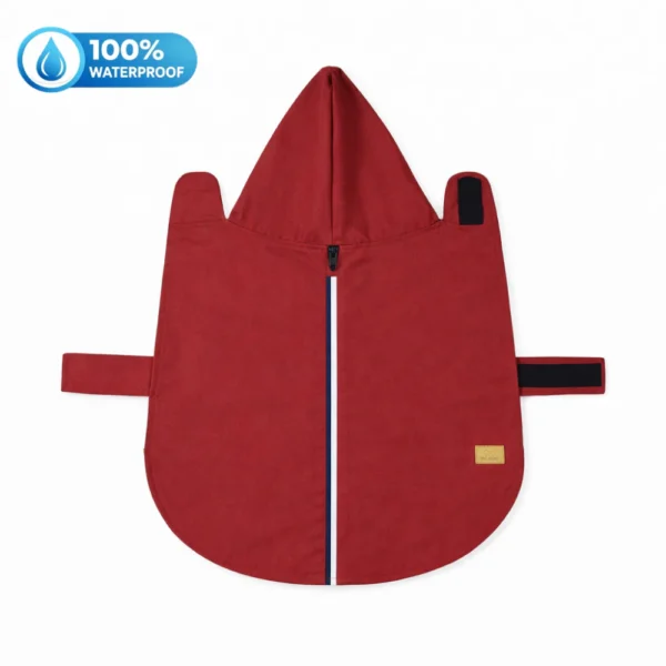 15 Furries Urban Red Dog Raincoat – 100% Waterproof