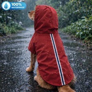 15 Furries Urban Red Dog Raincoat – 100% Waterproof
