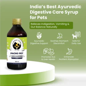 Pacho Pet Digestive Syrup for Dogs & Cats – Stomach Support 100ml