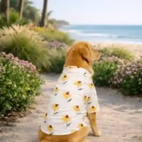 15 Furries Yellow Sunflower Cotton Dog Shirt