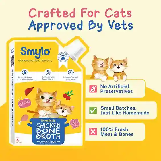 Smylo Chicken Bone Broth for Dogs & Cats 100ml