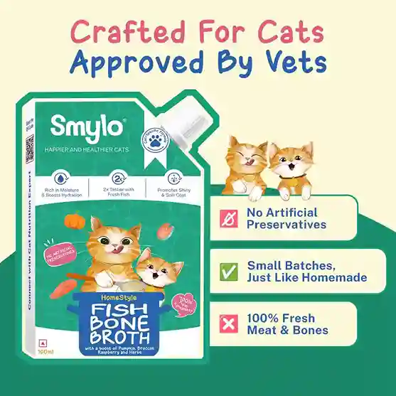 Smylo Fish Bone Broth for Dogs & Cats 100ml