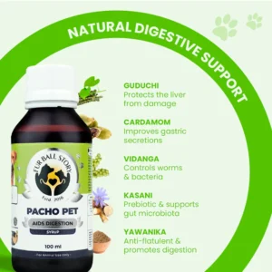 Pacho Pet Digestive Syrup for Dogs & Cats – Stomach Support 100ml - Image 5