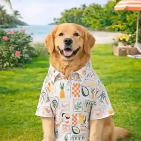 15 Furries Fruits Tropical Cotton Dog Shirt