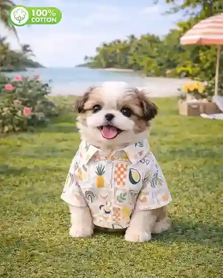 15 Furries Fruits Tropical Cotton Dog Shirt