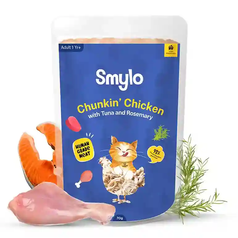 Smylo Chunkin’ Chicken with Tuna & Rosemary Adult Cat Wet Food 70g