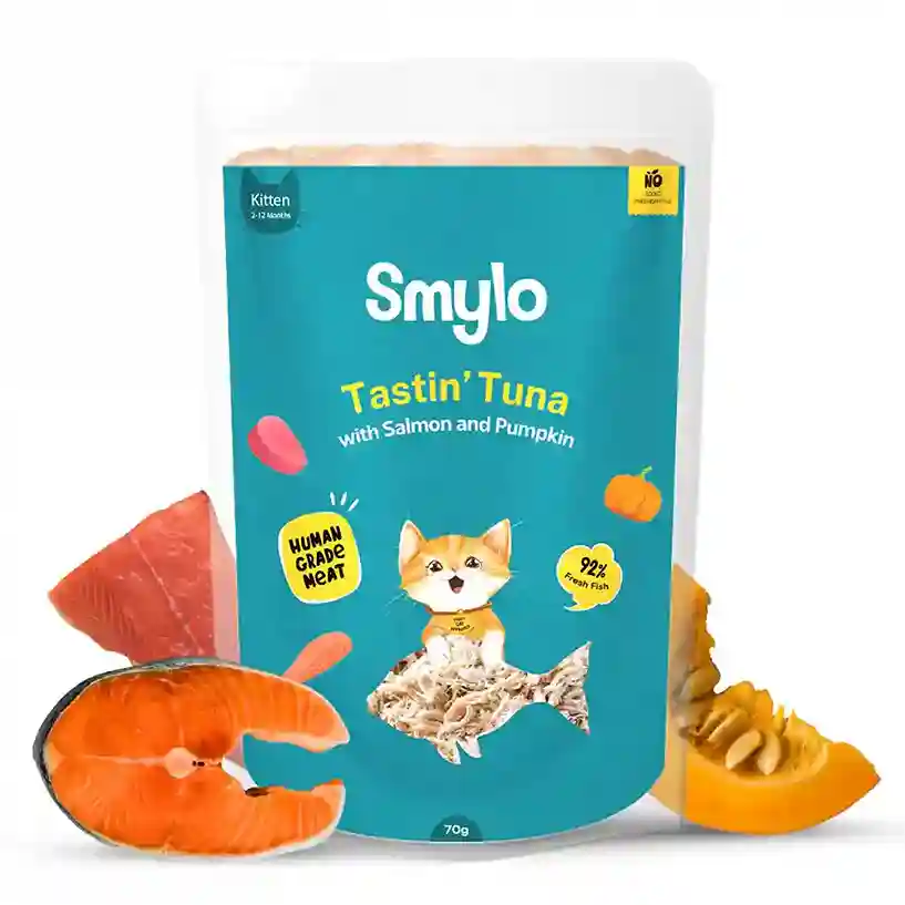 Smylo Tastin’ Tuna with Salmon & Pumpkin Kitten Wet Food 70g