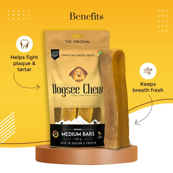 Dogsee Medium Bars Dental Chews for Medium Dogs