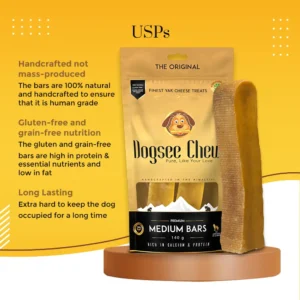 Dogsee Medium Bars Dental Chews for Medium Dogs